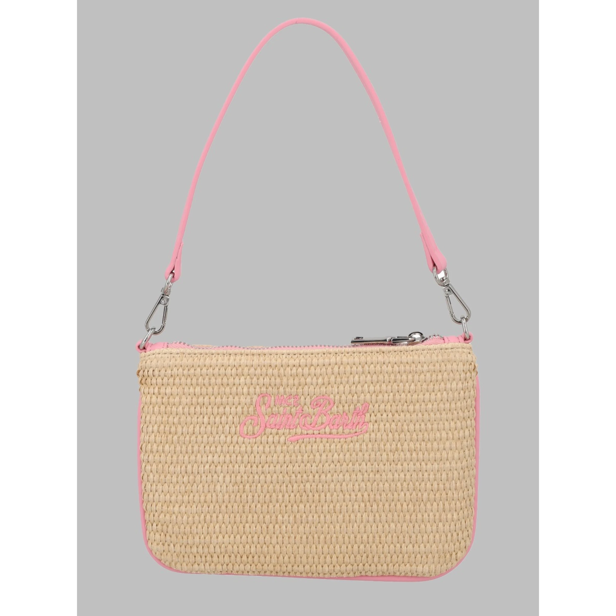 POCHETTE "PARISIENNE" MINI EFFETTO PAGLIA