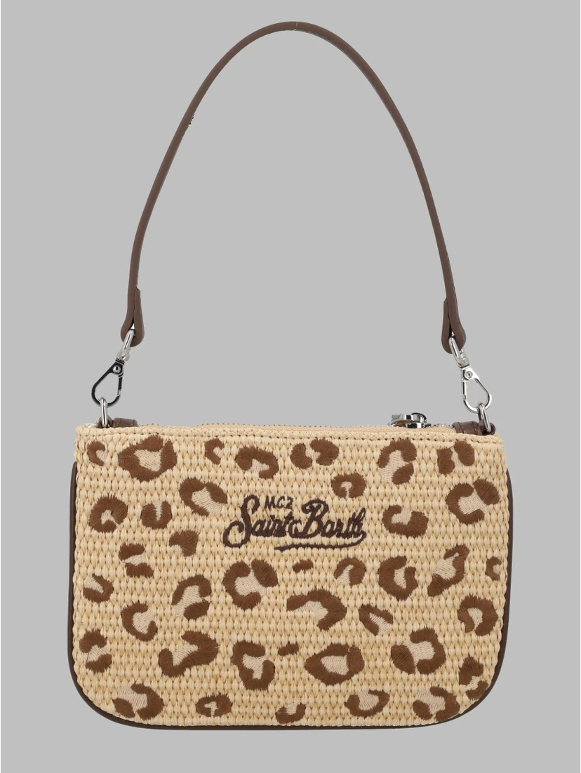 POCHETTE "PARISIENNE" MINI EFFETTO PAGLIA