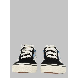 old skool painted floral bright azure