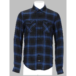CAMICIA A QUADRI CON LOGO