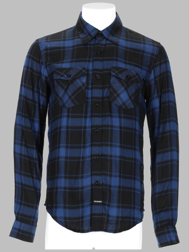 CAMICIA A QUADRI CON LOGO