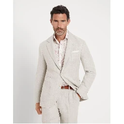 White Linen Blazer