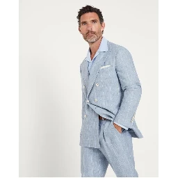 Light Blue Linen Blazer