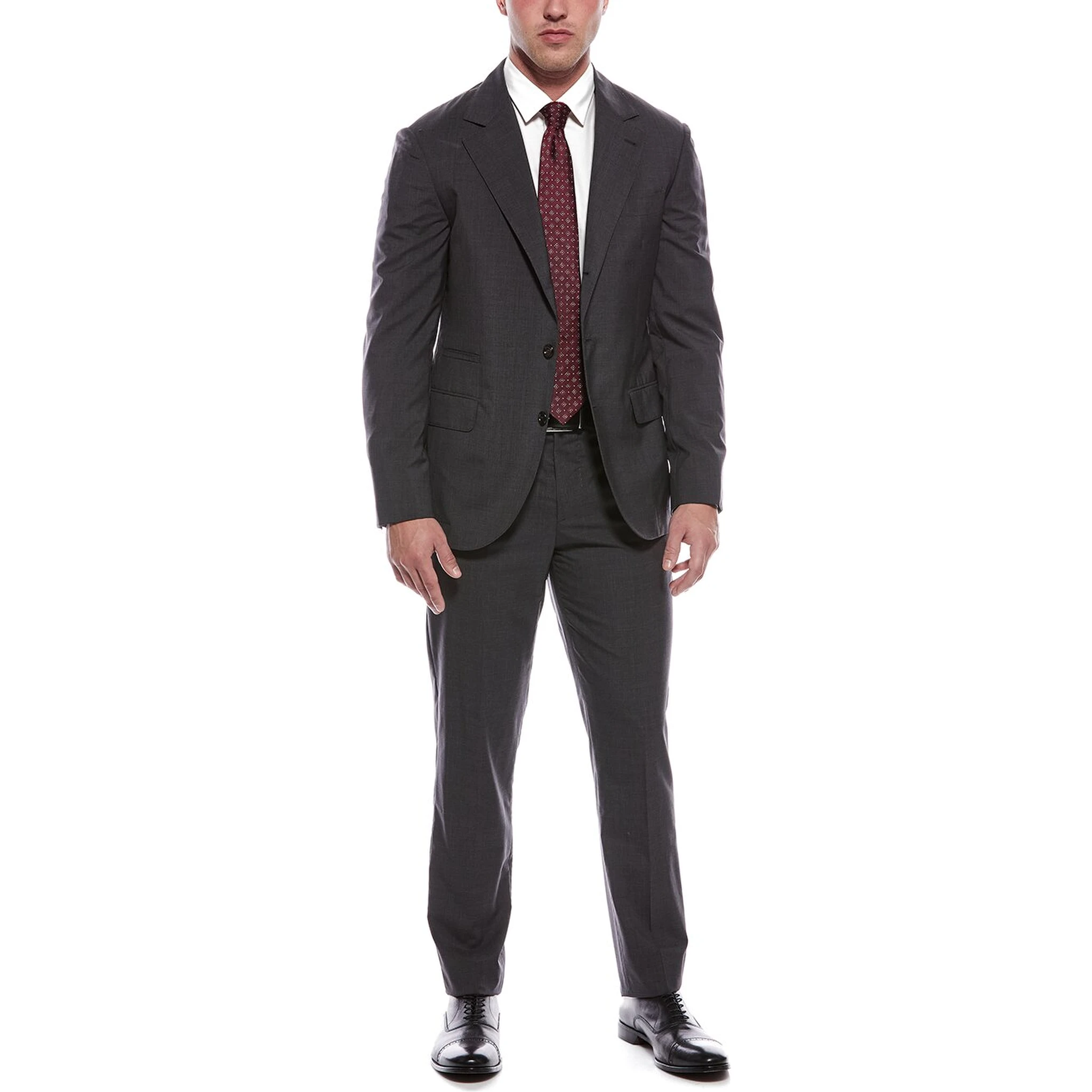 Gray Wool Two-Piece Suit