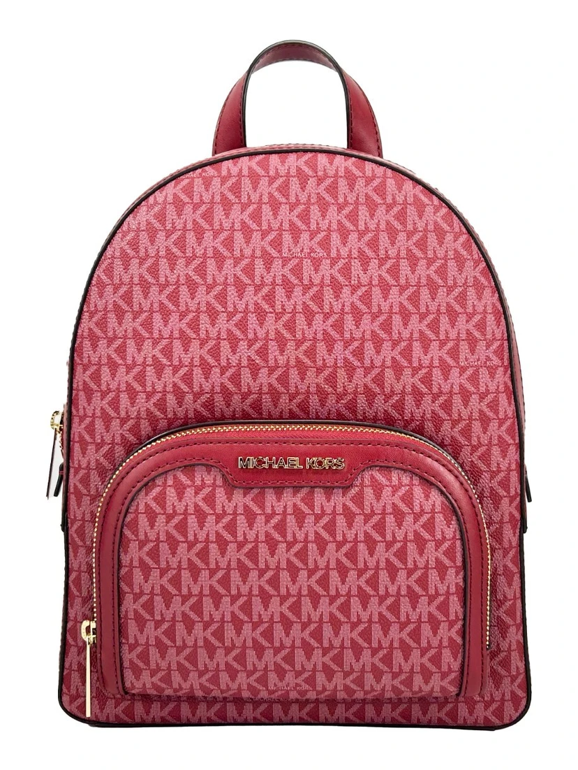 Michael Kors Jaycee Medium Cherry Signature PVC Backpack
