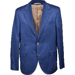 Bicolor Cotton Blazer