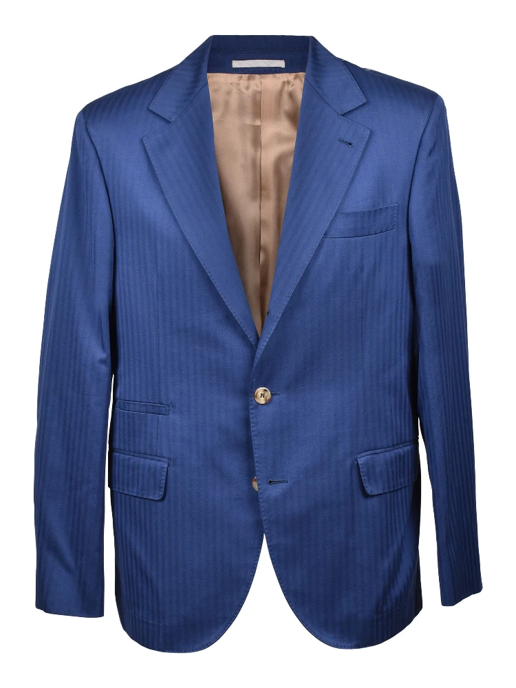 Bicolor Cotton Blazer