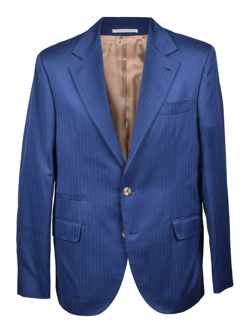 Bicolor Cotton Blazer