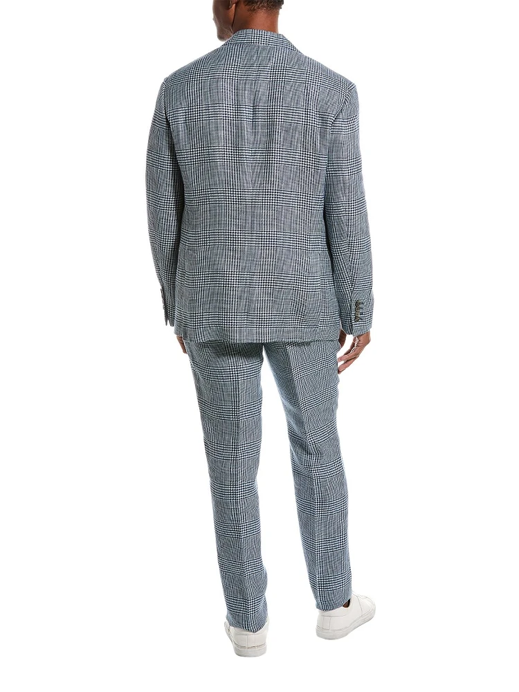 Blue Linen Two-Piece Suit alternative
