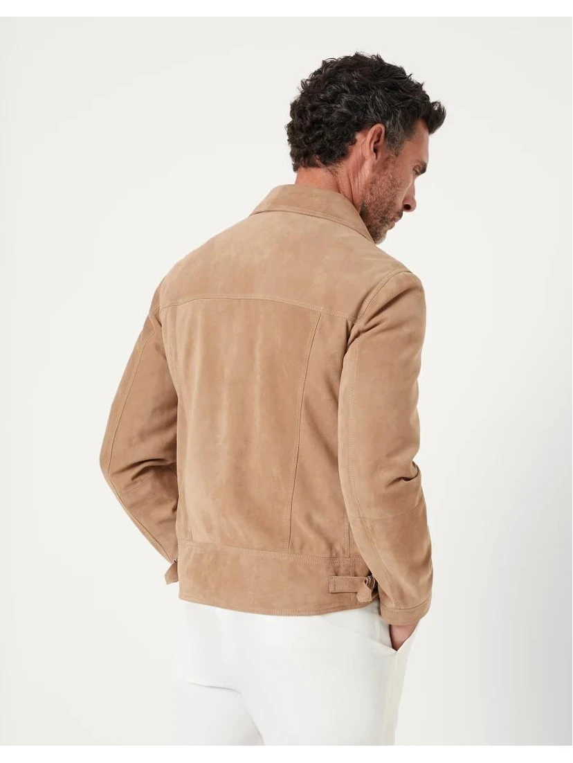 Bicolor Leather Leather Jacket