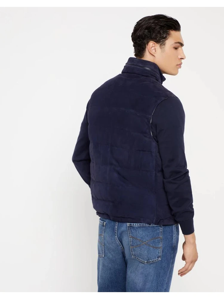 Bicolor Leather Sleveless Jacket alternative