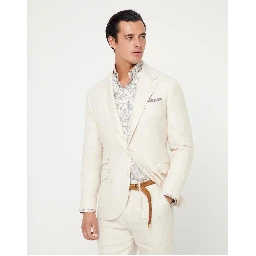 Green Linen Blazer