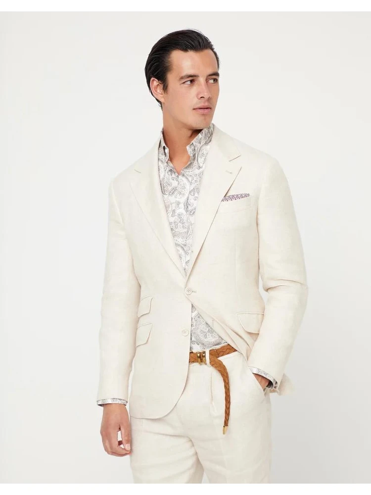 Green Linen Blazer