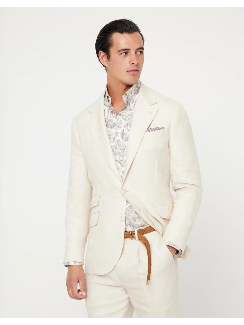 Green Linen Blazer