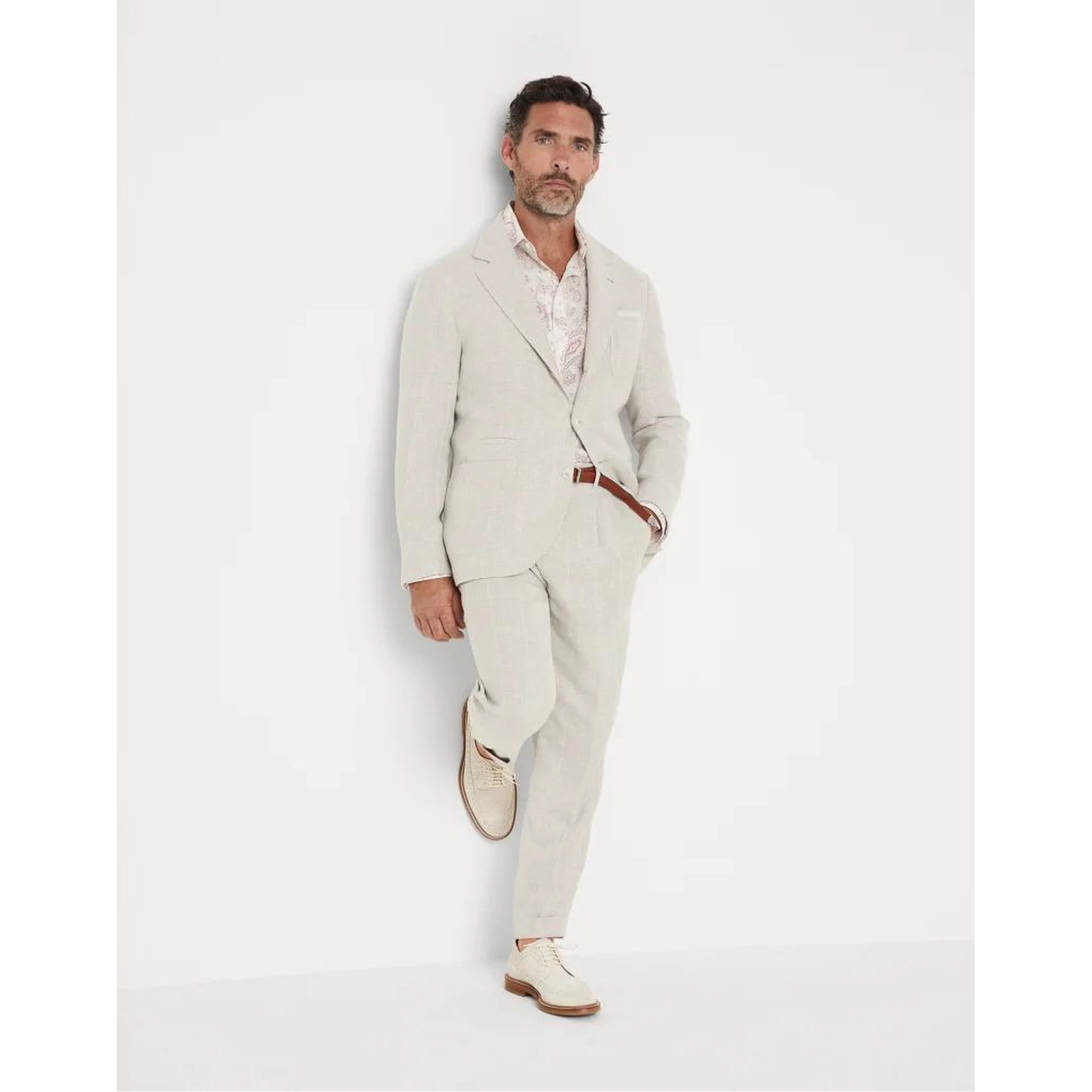 White Linen Blazer