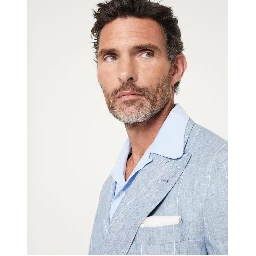 Light Blue Linen Blazer