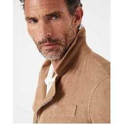 Bicolor Leather Leather Jacket