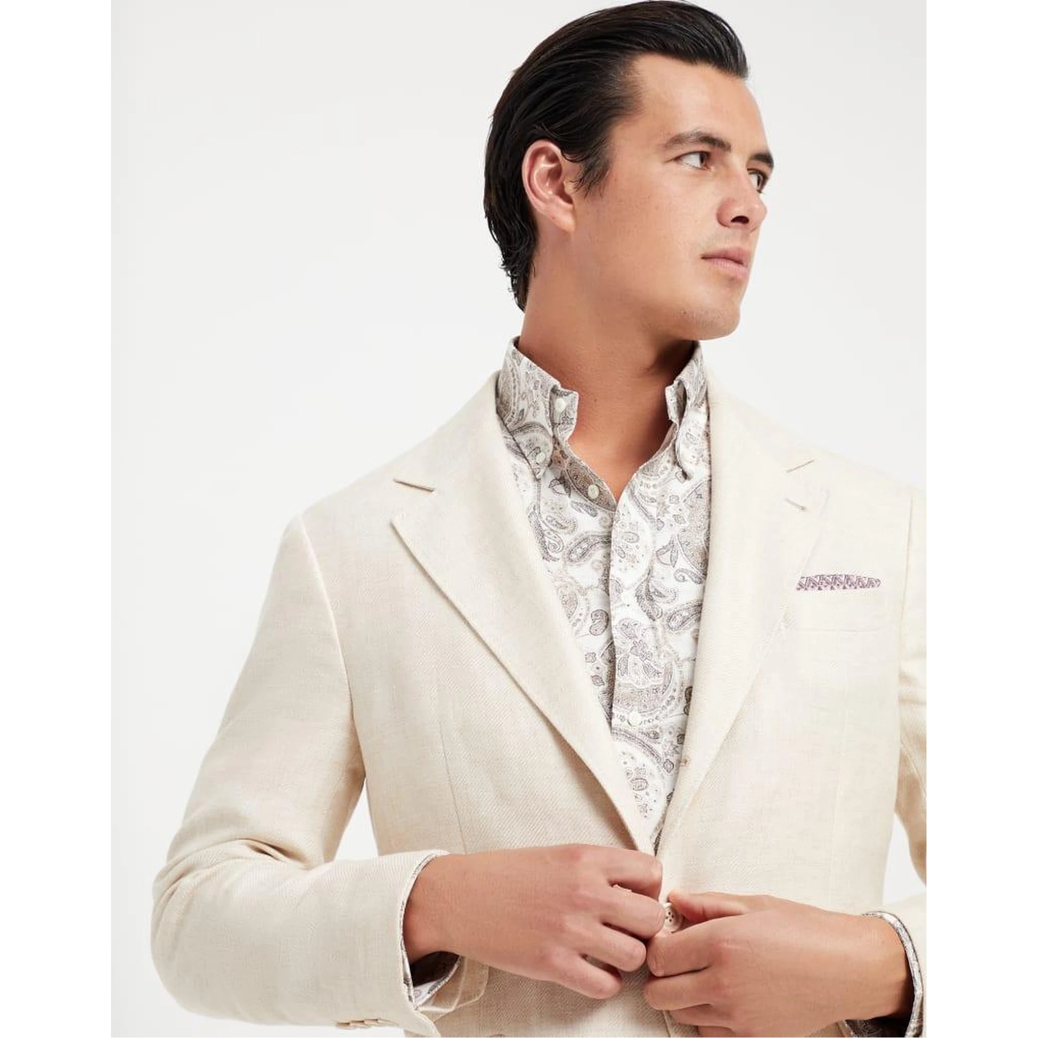 Green Linen Blazer