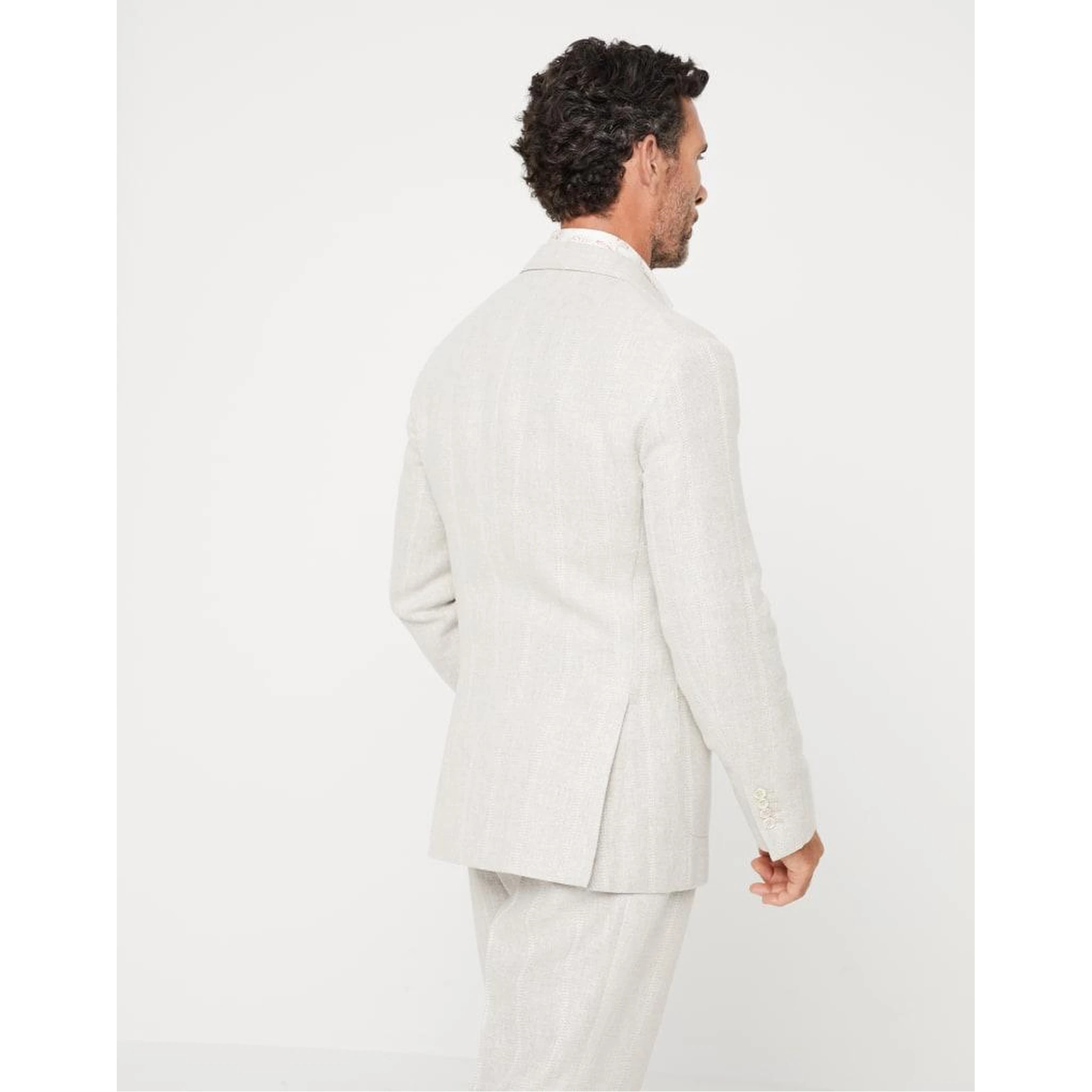 White Linen Blazer