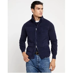 Bicolor Leather Sleveless Jacket