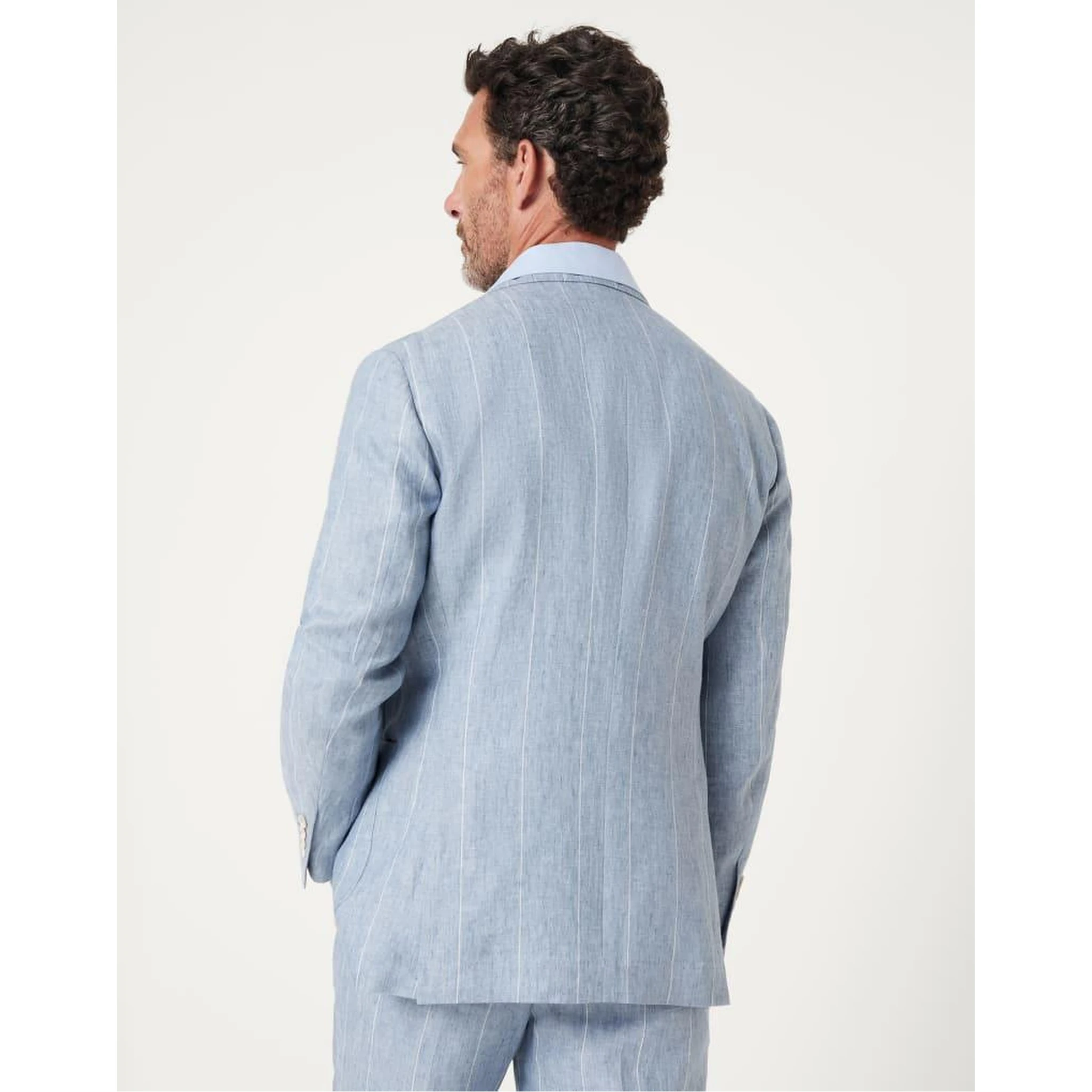 Light Blue Linen Blazer