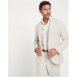 White Linen Blazer