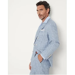 Light Blue Linen Blazer