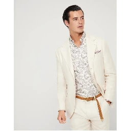 Green Linen Blazer