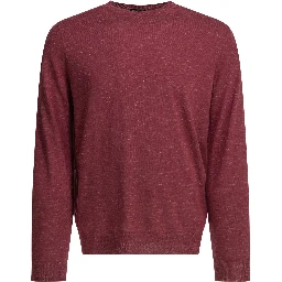 Crewneck knitwear in cashmere and silk blend