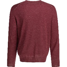 Crewneck knitwear in cashmere and silk blend