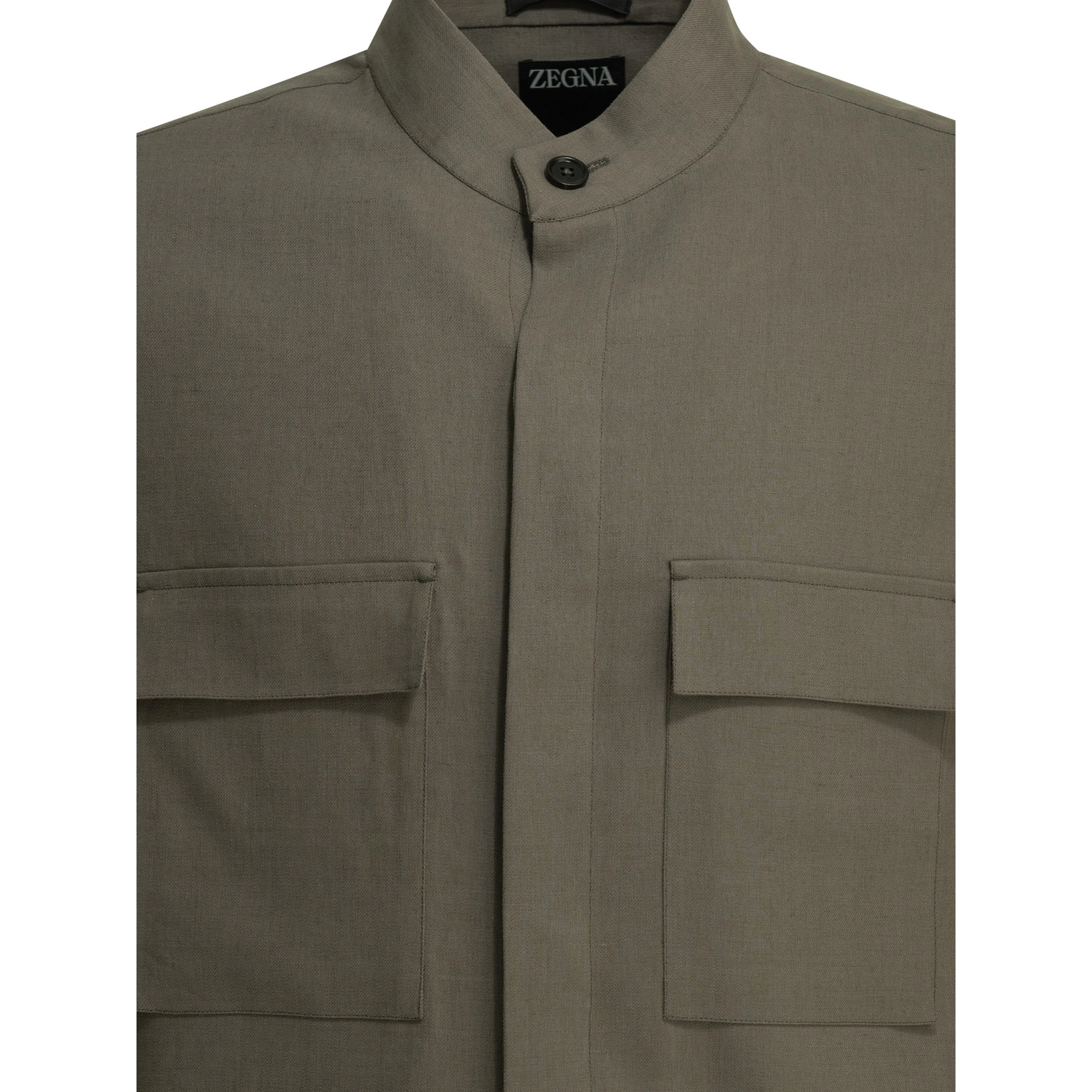 Overshirt jacket with pockets