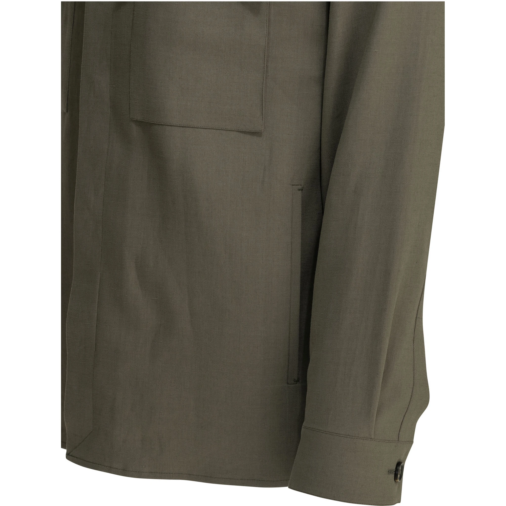 Overshirt jacket with pockets