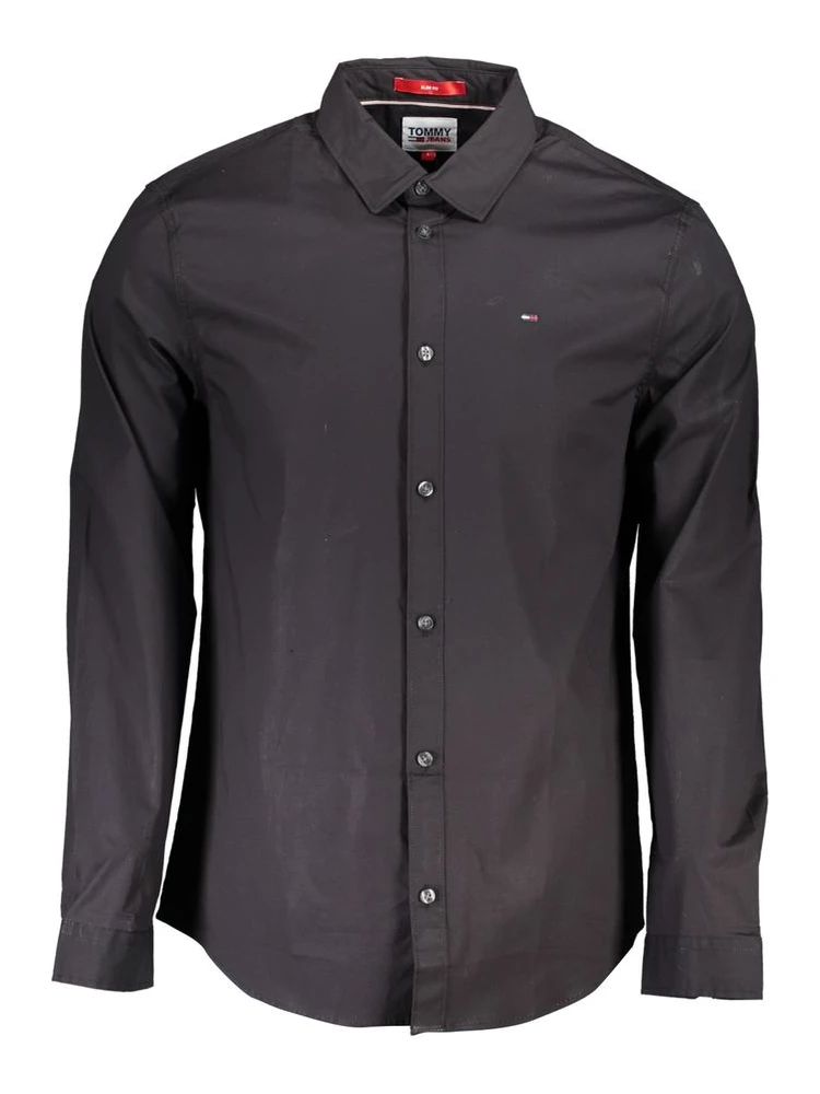 Black Cotton Men's Shirt