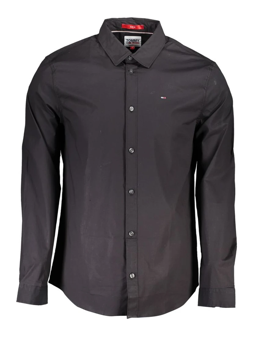 Black Cotton Men's Shirt