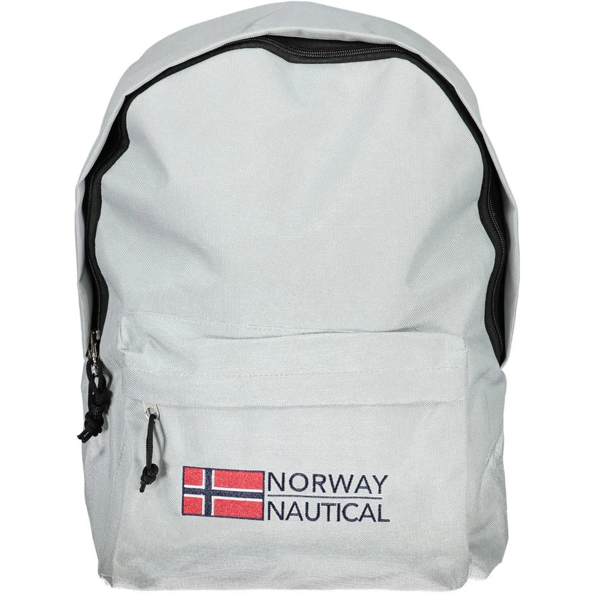 Gray Polyester Men Backpack