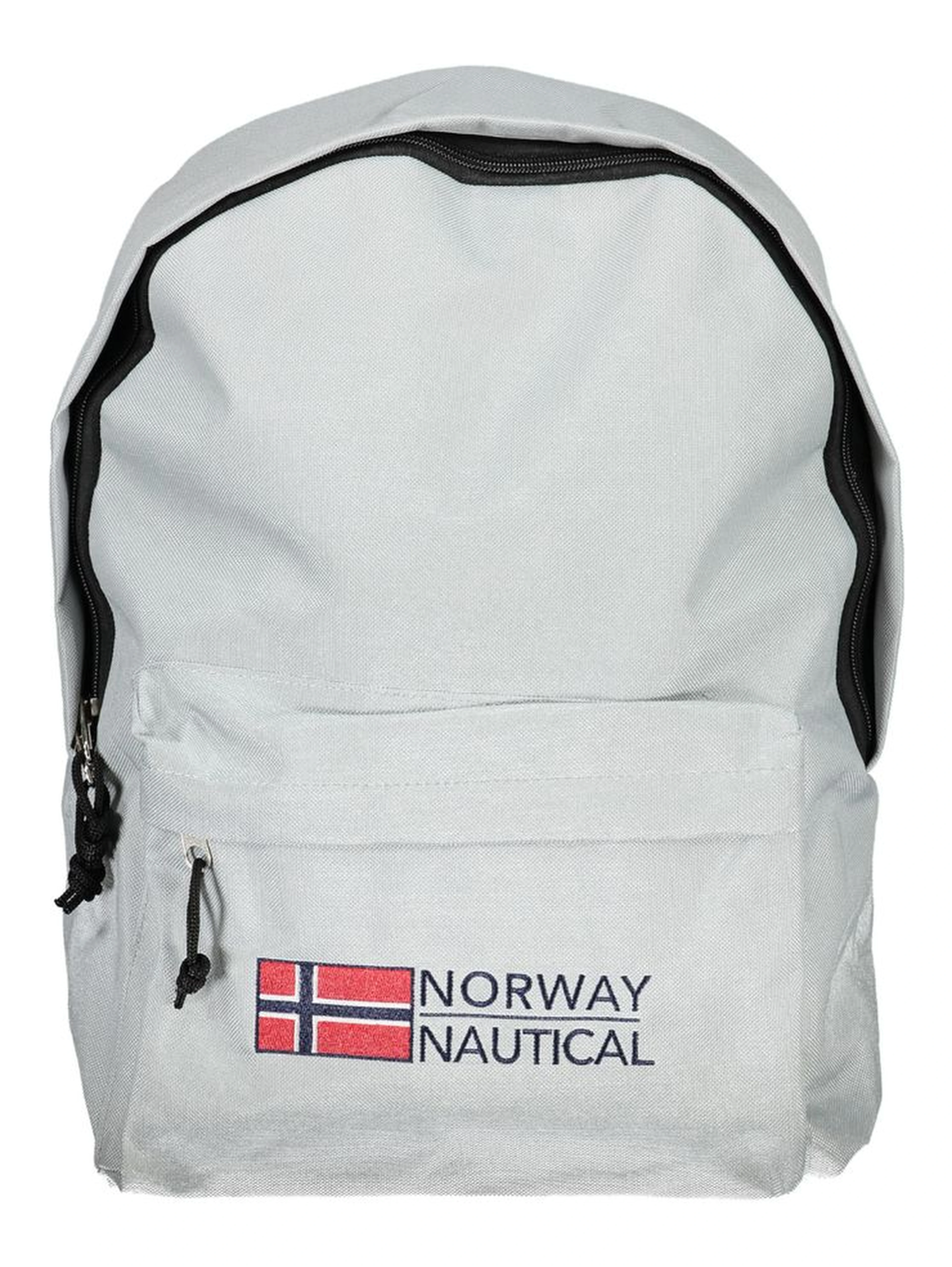 Gray Polyester Men Backpack