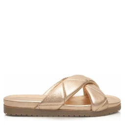 Beige Lambskin Women Sandal