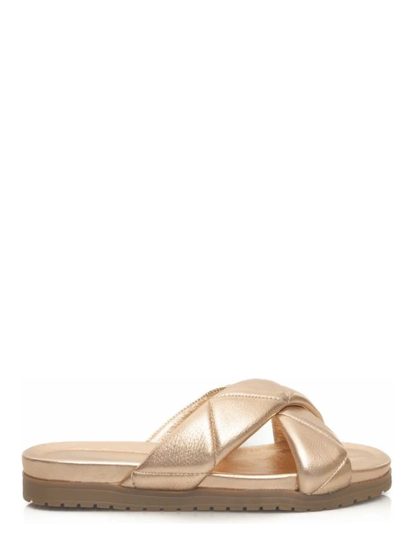 Beige Lambskin Women Sandal