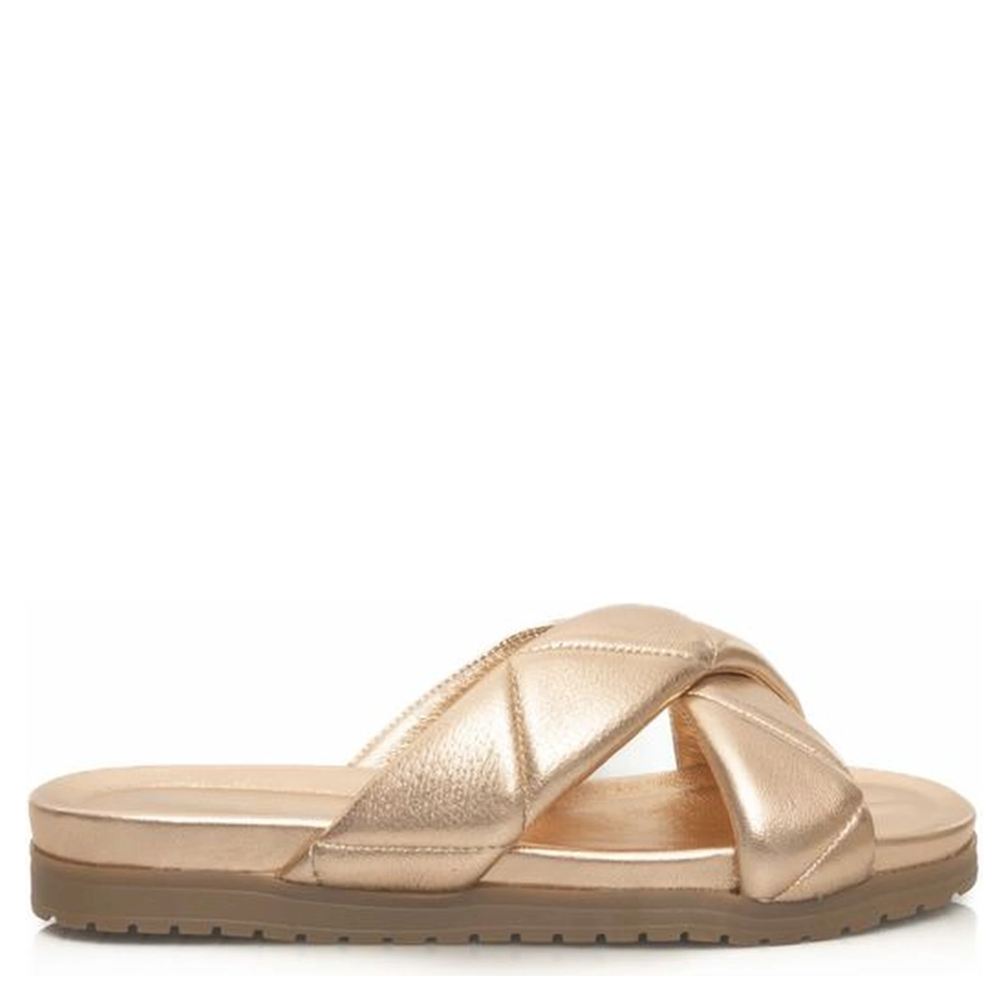 Beige Lambskin Women Sandal