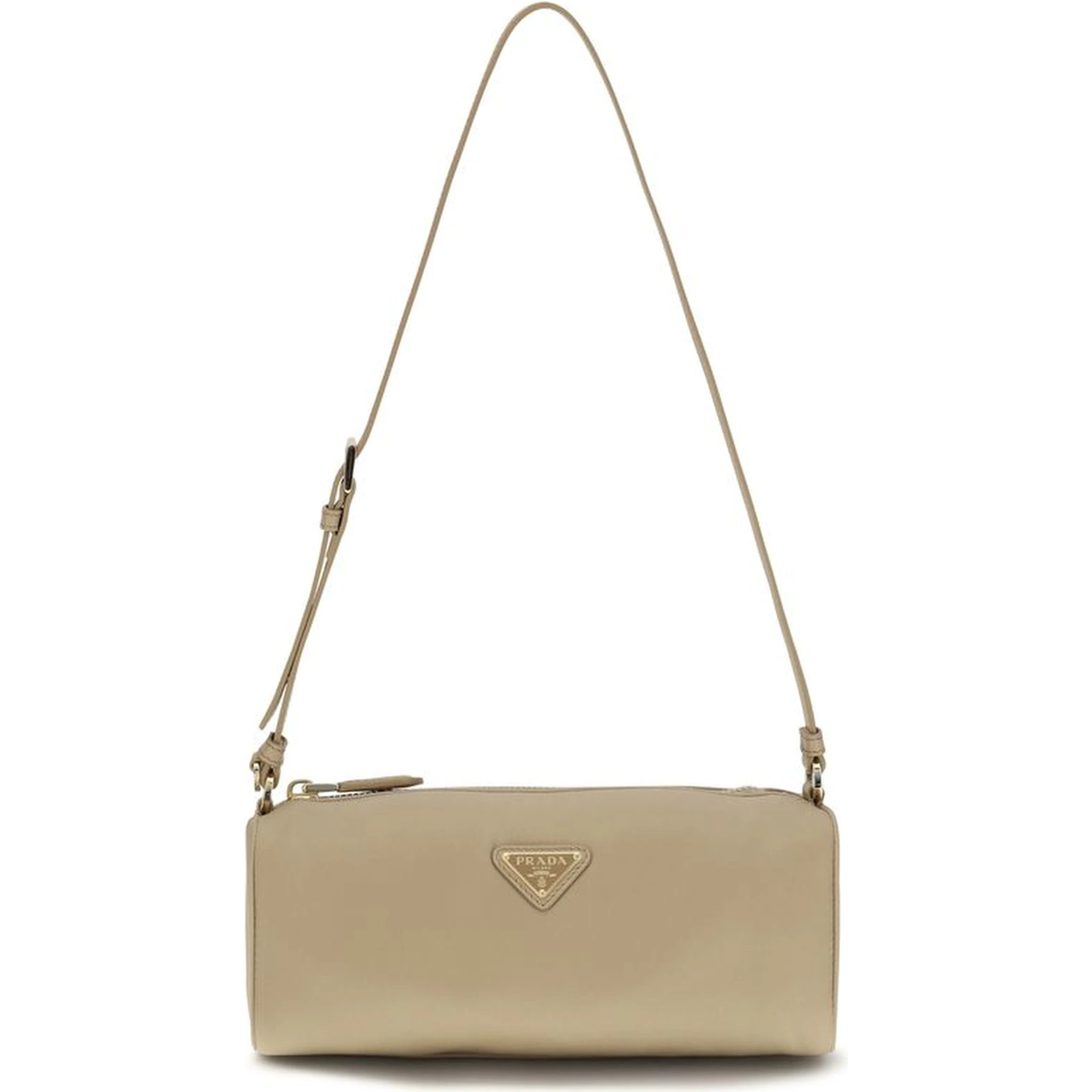 Beige Nylon Shoulder Bag