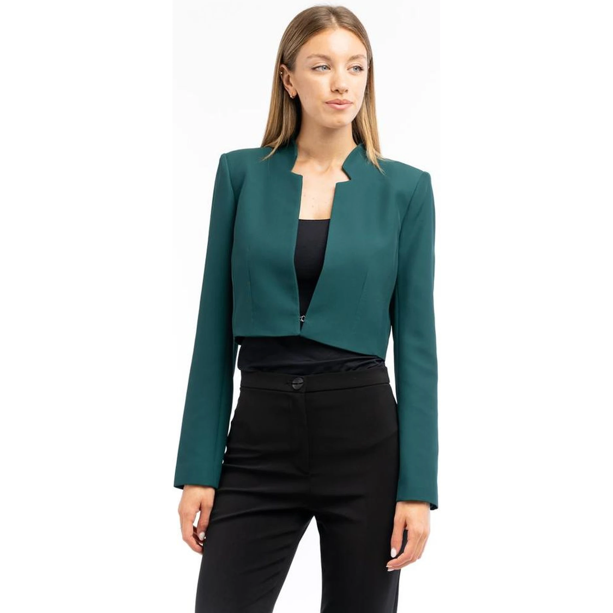 Brown Polyester Blazer