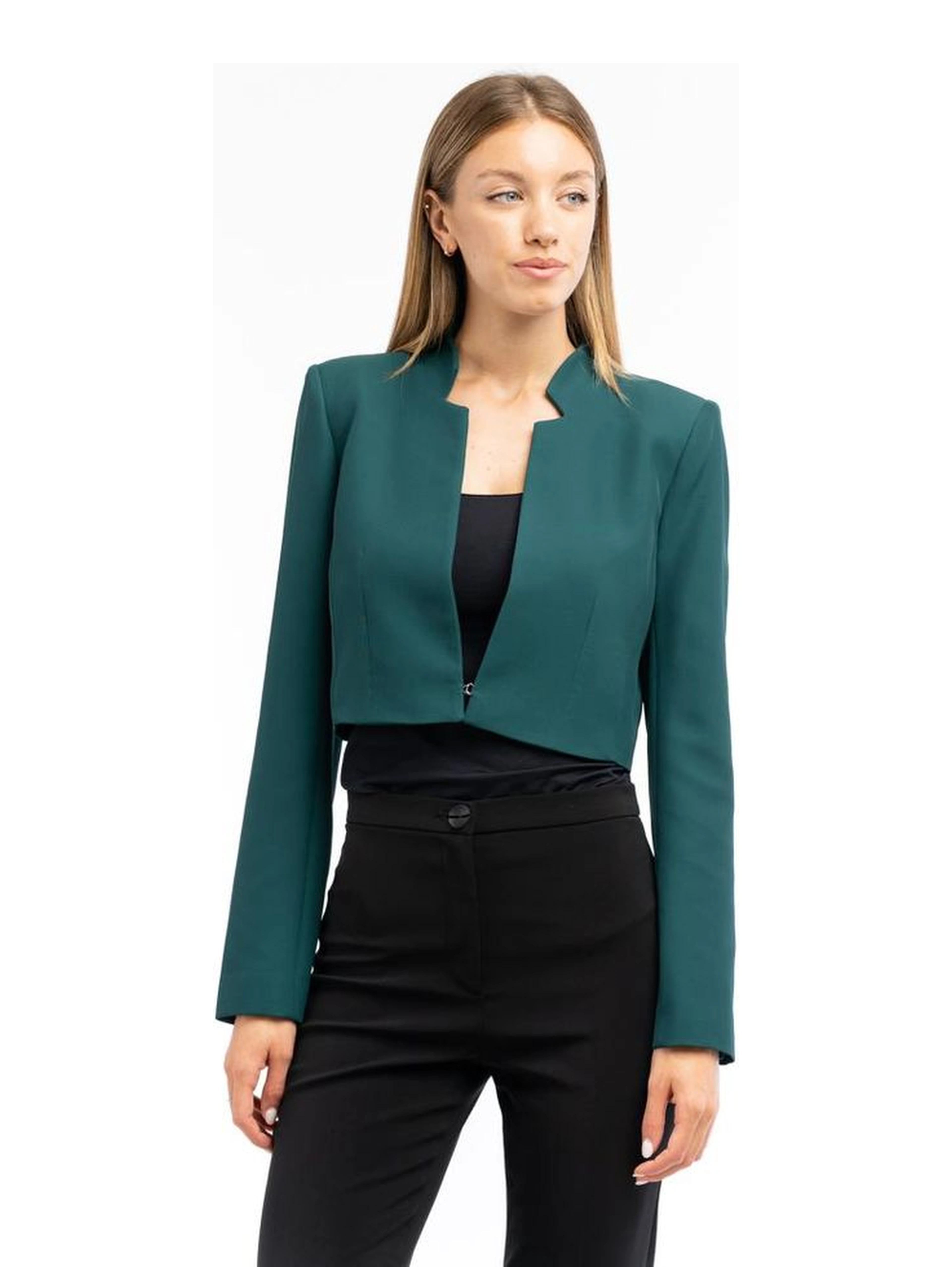 Brown Polyester Blazer