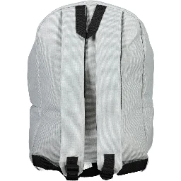 Gray Polyester Men Backpack