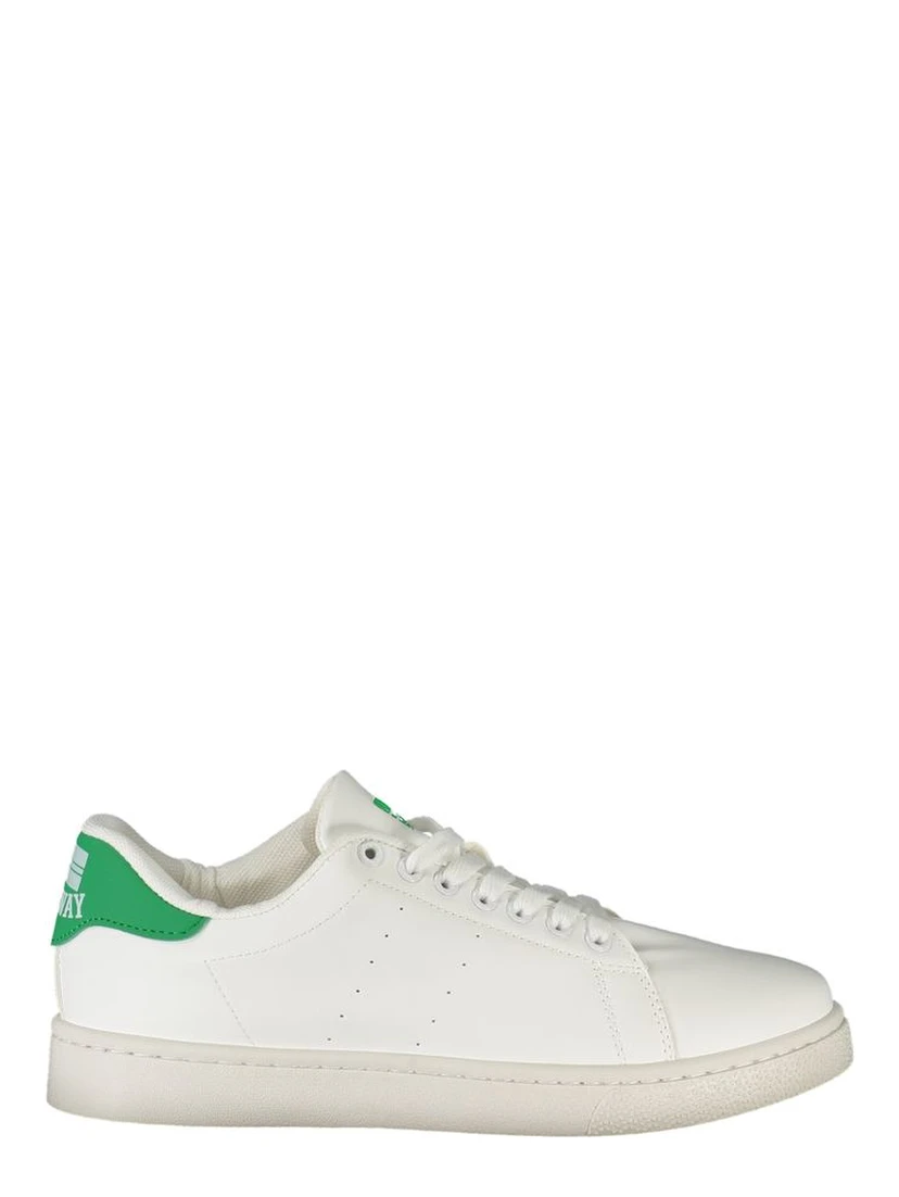 White Polyurethane Men's Sneaker