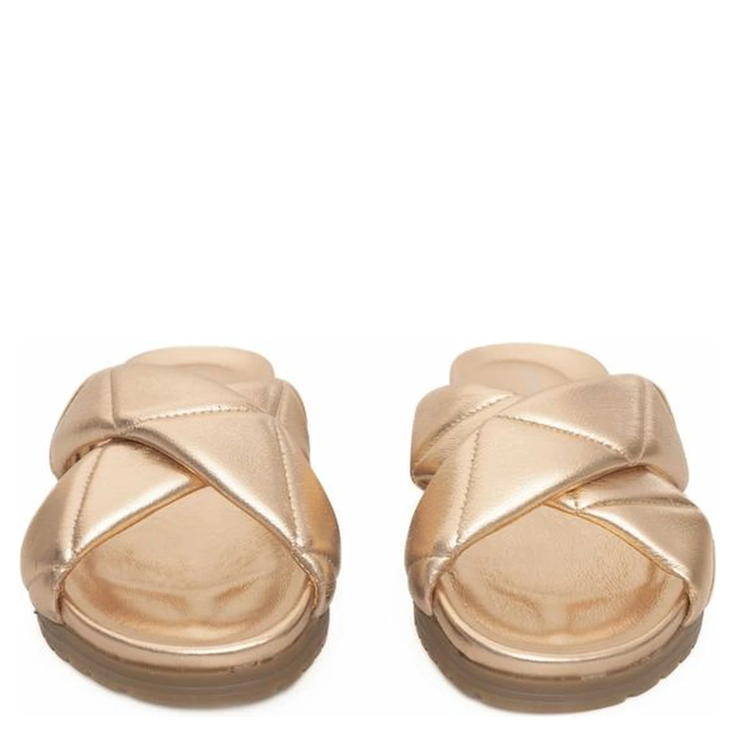 Beige Lambskin Women Sandal