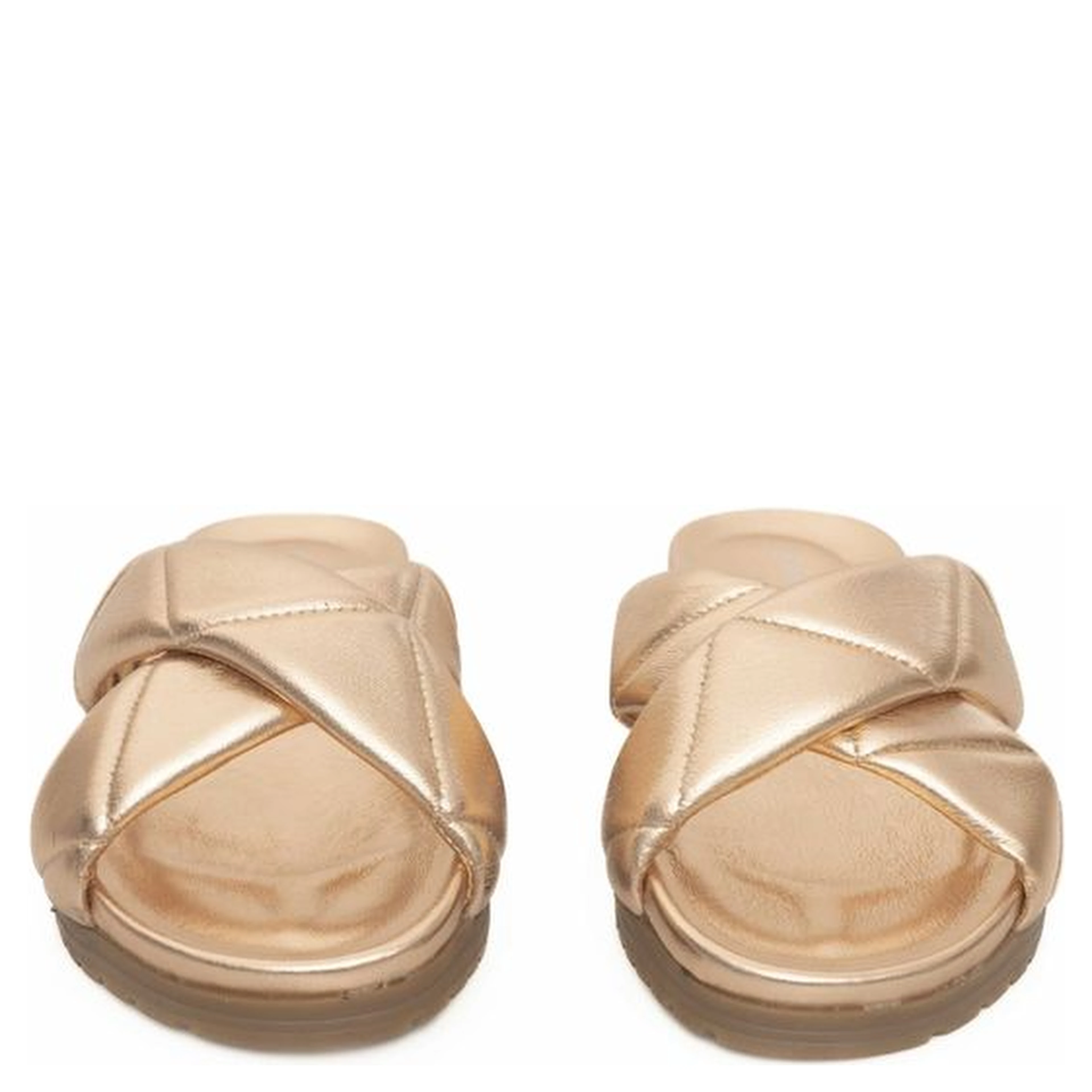Beige Lambskin Women Sandal