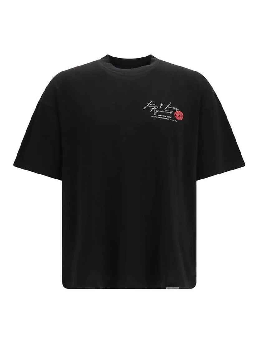 Black Cotton T-Shirt