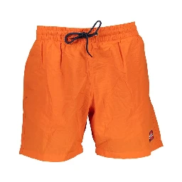 Orange Polymide Men's Swimwear