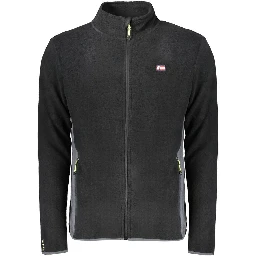 Black Polyester Mens Sweatshirt