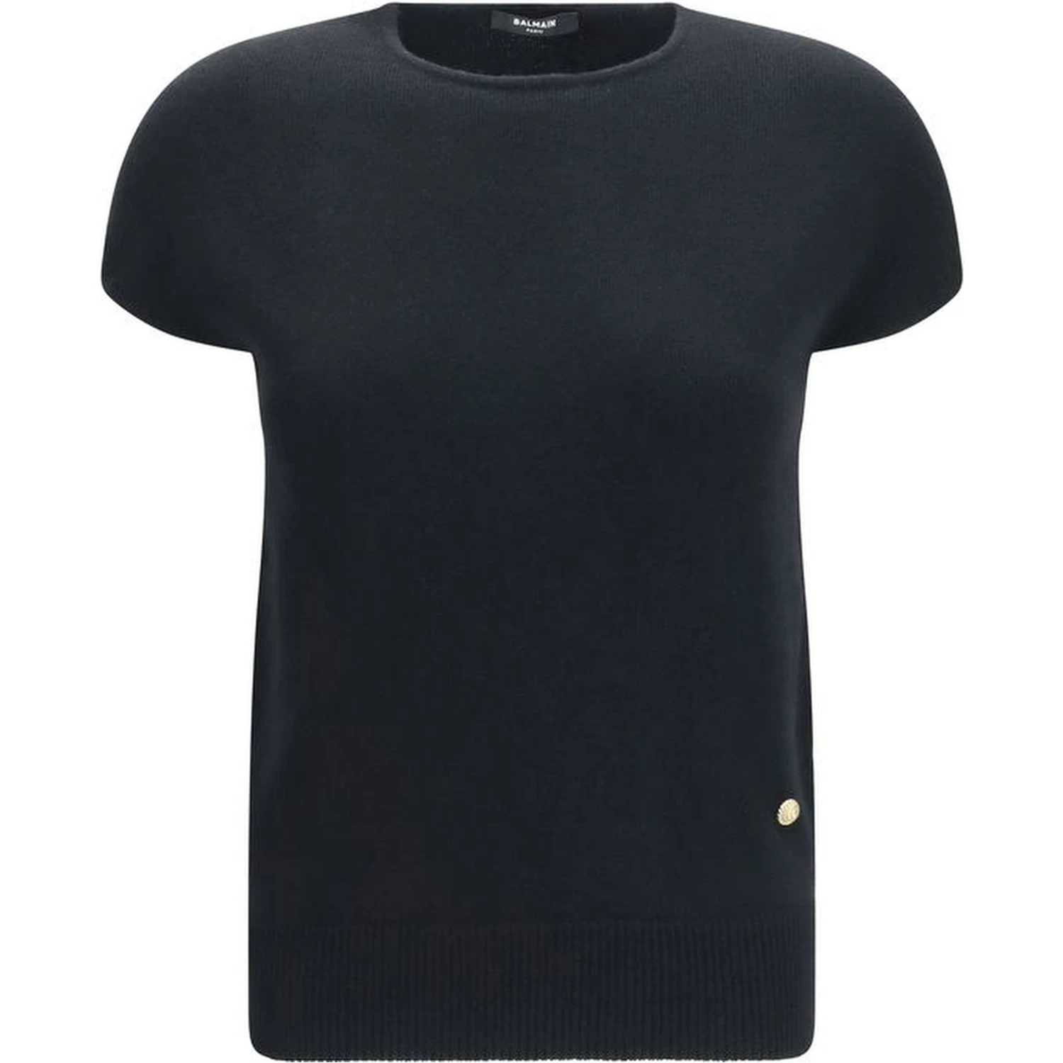Black Wool Oves Aries Sleeveles Sweater